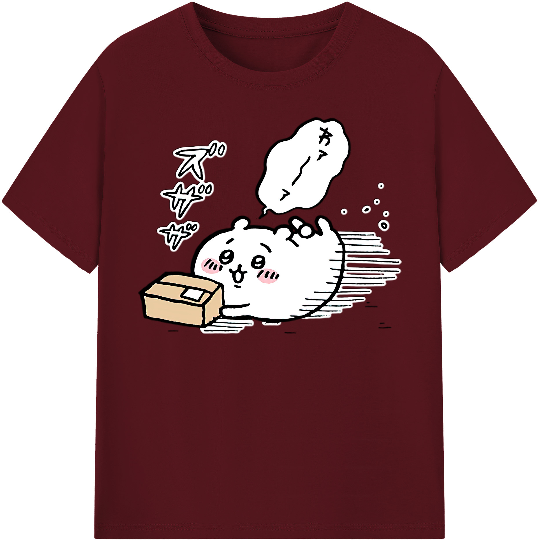 （画像用） ちいかわ ちいかわ Chii-kawa chiikawa 綿100％半袖Tシャツ（フロントプリント）